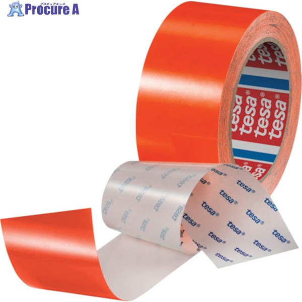 tesa 高耐久ラインテープ テサ60960 オレンジ 50mm×20m 60960-50-20OR 1巻 ▼524-3945