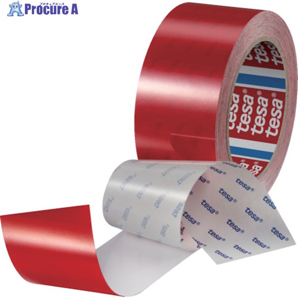 tesa 高耐久ラインテープ テサ60960 赤 50mm×20m 60960-50-20RD 1巻 ▼524-3950