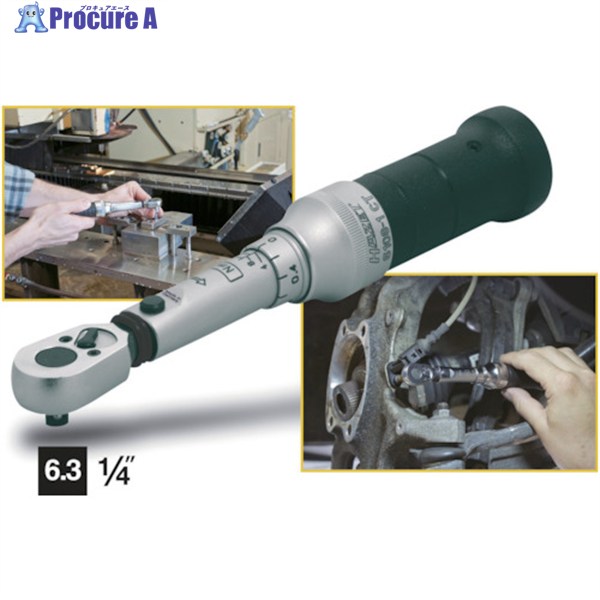 HAZET 高精度プリセット型トルクレンチ 差込角6.35mm 6108-1CT 1個 ▼828-7171