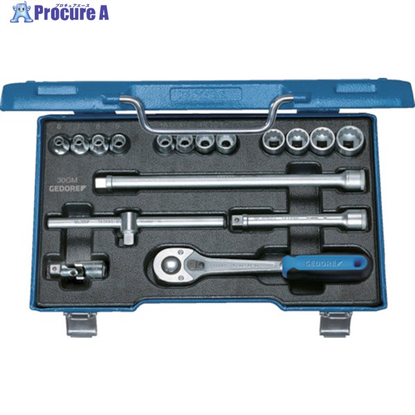 GEDORE 【売切廃番】 ソケットセット 3/8 30GMU‐3 6235980 1S ▼855-1299 ｜プロキュアエース