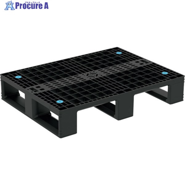 サンコー リサイクルプラスチックパレット 804959 D4-608 黒いこと 80495900BKRCP 1枚 ▼379-1435