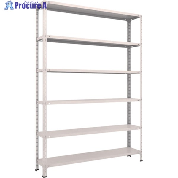 TRUSCO スチールラック 軽量ボルト式棚 1500X300XH2100 6段 ネオグレー 75V-16 NG(ﾈｵｸﾞﾚｰ) 1台 ◇▼502-5141 ｜プロキュアエース 21,699円