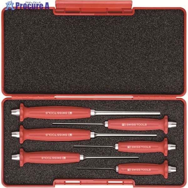 PBスイスツールズ 758SET ハンドル付平行ピンポンチ BOXセット 758SET 1S ▼818-7169