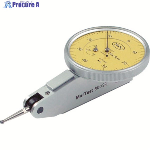 マール てこ式ダイアルゲージ(広測定範囲タイプ) 文字盤径38mm 測定範囲±0.80mm(4307250) 800SR 1個 ▼835-3910