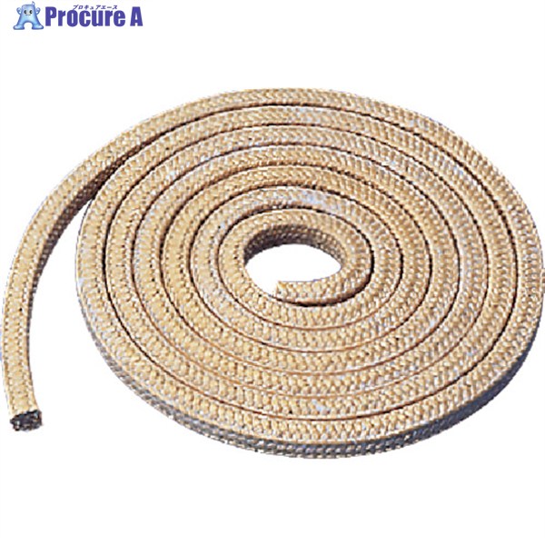 VALQUA グランドパッキン ポンプ、回転・往復動機器用 9.5×9.5 8201-095030 1巻 ▼850-5383