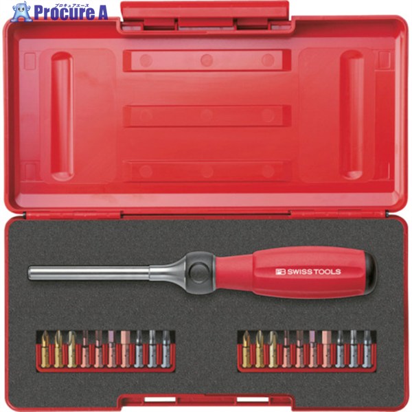 PBスイスツールズ 8510R-100SET ツイはやりっ子 ラチェットドライバー 8510R-100SET 1S ▼857-2239 DIY・工具-手動工具-ドライバー