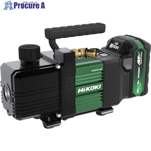 HiKOKI コードレス真空ポンプ 18V 電池搭載品 UP18DYA(XHZ) 1台 ▼705-6094