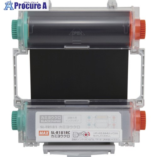 MAX ビーポップ用 インクリボンテープ カミヨウクロ SL-R181RC 1個 ▼709-8303