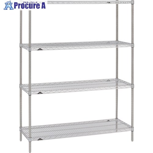 ERECTA スーパーシリーズ・ワイヤーシェルフ 間口1821mm×奥ぶかさ919mm×高さ1384粍(P) DB無 3段 LLS1820P1390N3 1台 ■▼347-7145 【貨物輸送都度積もり書き】