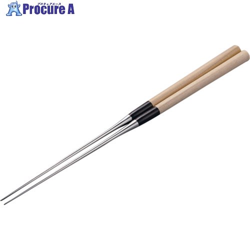 TKG 極上白木柄 盛箸 積層強化木柄付 270mm BML2408 1個 ■▼707-9293 【送料都度見積】 7,574円