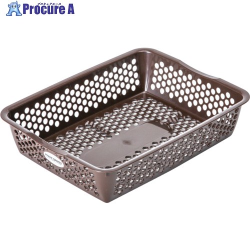 SANKO pla 430878 フランクバスケット NO2 ブラウン 235&times;300&times;65 430878 120個 ■▼723-5448 【送料都度見積】｜プロキュアエース