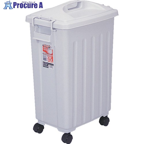 SANKO pla 501812 グッドペール 40 キャスター付 Sグレー 445×300×620 501812 10台 ■▼723-5481 【送料都度見積】