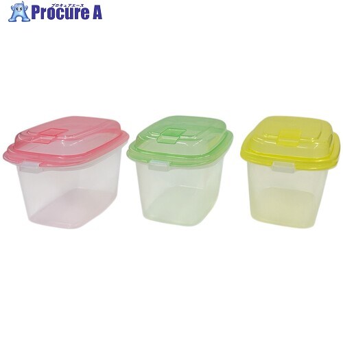 SANKO pla 食品保存容器 200907 エブリーパック 長方型 エア弁付きNo2D 3P カラフル 176×110×105 200907 48個 ■▼723-8591 【送料都度見積】 23,990円