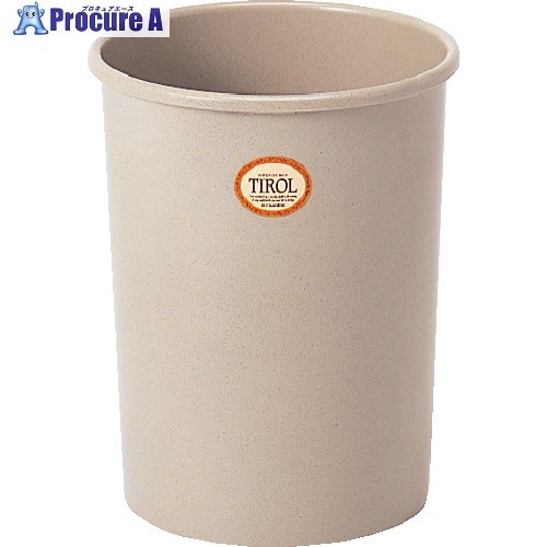 SANKO pla ぼろ切れ入れ 225696 チロル 中 (6.7L) ベージュ φ211×φ211×250 225696 60個 ■▼723-8658 【貨物輸送都度積もり書き】