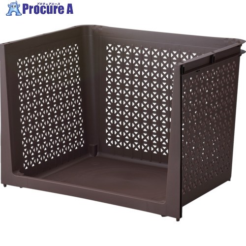 SANKO pla 437372 ラコン 積重ね仕合わせ深型 赤銅色 460×350×330 437372 18個 ■▼724-0144 【貨物輸送都度積もり書き】