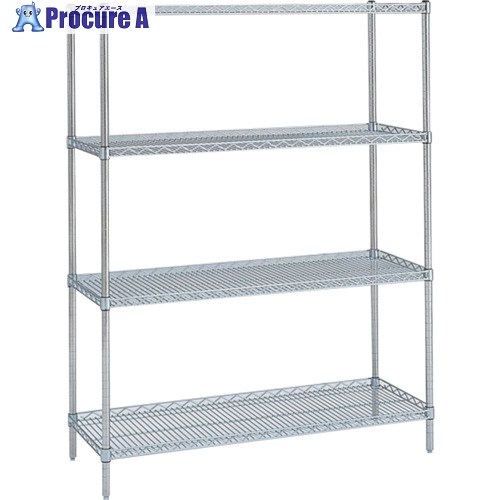 ERECTA スーパーシリーズ・サイドアップシェルフ 間口605mm×奥行460mm×高さ1384mm(P) DB無 3段 MU610P1390N3 1台 ■▼348-8310 【送料都度見積】