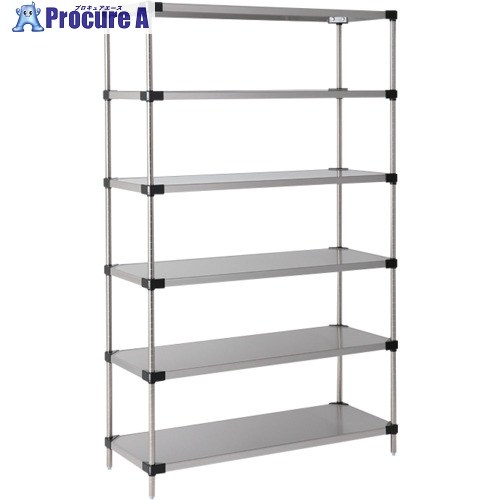 ERECTA 百貨店続きもの・430ソリッドシェルフ 間口1063mm×奥ぶかさ461mm×高さ2197粍(P) DB無 6段 MSS1070P2200N6 1台 ■▼348-8347 【貨物輸送都度積もり書き】