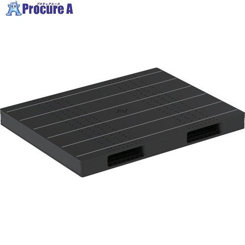 サンコー プラスチックパレット 840220 R2-1317F ブラック 84022001BKRCP 1枚 ■▼715-4987 【送料都度見積】|プロキュアエース