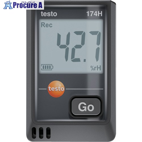TESTO 温湿度データロガー(USB) testo 174H(黒) 0572 1741 02 1台 ▼697-9163