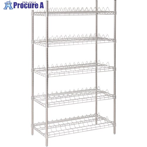ERECTA リールシェルフ 間口910mm×奥ぶかさ460mm×高さ1587粍(なおなお書き) DB付 5段 木管大きさφ180粍用 RSMS910APS1590W5 1台 ■▼347-9117 【貨物輸送都度積もり書き】