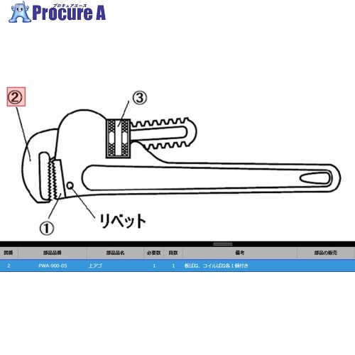 KTC PWA-900-05 ウエアゴ PWA-900-05 1個 ■▼381-9823 【貨物輸送都度積もり書き】