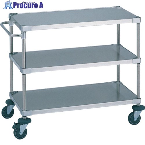 ERECTA ステンレスエレクター・カート UTS手押し車 φ100 間口686×奥ふかさ461mm×高さ815粍 オールSUS ステンレステーパータイプ 3SUTS0S 1台 ■▼347-7634 【貨物輸送都度積もり書き】