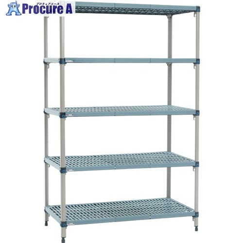 ERECTA 地下鉄道マックスQ 間口1520mm×奥ぶかさ465mm×高さ1581粍 5段 MQ1860GMQ63PE5 1台 ■▼348-7002 【貨物輸送都度積もり書き】
