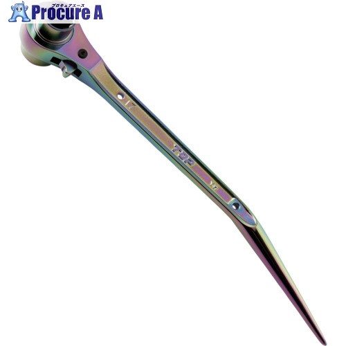 TOP 鳶遣りくちラチェットレンチ イオンプレーティング 虹色 RM-17X21N-BT-RA 12丁 ■▼702-3539 【貨物輸送都度積もり書き】