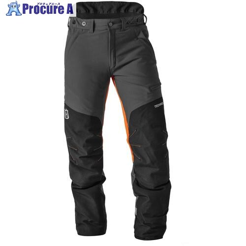 Husqvarna 防護服 プロテクティブズボン T S グレー・黒・オレンジ 546424746 1着 ■▼716-1838 【送料都度見積】 ※個人宅様送り不可