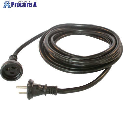 正和電工 3芯タイプ防雨型延長コード 5m 黒 WPE-5BK 20本 ▼850-1046