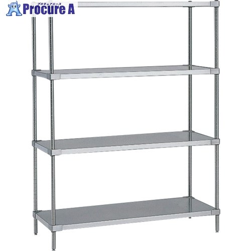 ERECTA 百貨店続きもの・304ソリッドシェルフ 間口759mm×奥ぶかさ461mm×高さ1384粍(P) DB無 3段 MSS760SP1390N3 1台 ■▼347-7357 【貨物輸送都度積もり書き】
