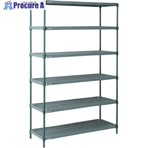 ERECTA 地下鉄道 スーパーエレクター・プロ 間口1367mm×奥ぶかさ460mm×高さ1895粍 (PK)6段 PR1854NK374PK36 1台 ■▼349-0151 【貨物輸送都度積もり書き】