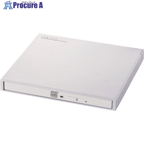ELECOM ポータブルDVDドライブ USB3.2(Gen1) 再生・編集・書き込みソフト付 Type-A Type-C ホワイト LDR-PWA8U3CVWH 1台 ■▼673-8630