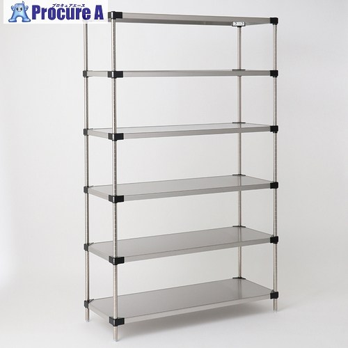 ERECTA スーパーシリーズ・430ソリッドシェルフ 間口1822mm×奥行614mm×高さ2197mm(P) DB無 6段 LSS1820P2200N6 1台 ■▼347-7250