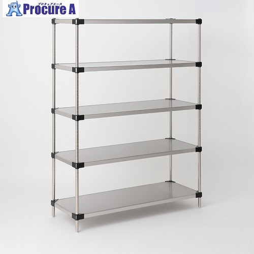 ERECTA スーパーシリーズ・430ソリッドシェルフ 間口1822mm×奥行614mm×高さ2197mm(P) DB無 5段 LSS1820P2200N5 1台 ■▼348-8333