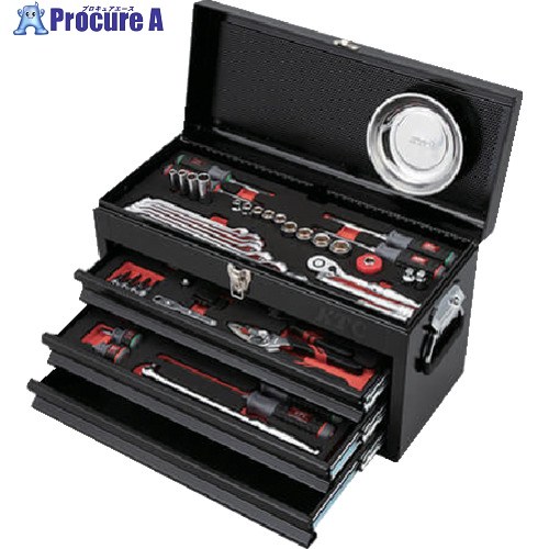 KTC 工具セット チェストタイプ 66点 ブラック SK3662XBK 1S ▼705-1278 |プロキュアエース