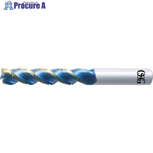 OSG 非鉄用DLC厚地の外套 3枚刃 超硬エンドミル ロング形 8558363 AE-TL-N 12X60XR0.5-N 1本 ■▼723-6741 【貨物輸送都度積もり書き】 ●YA513