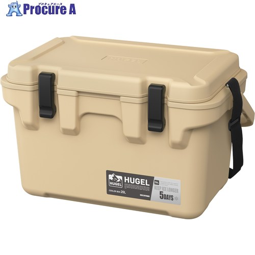 IRIS 211178 HUGEL クーラーボックス 20L ベージュ TC-20R-C 1個 ■▼718-6388 【送料都度見積】｜プロキュアエース