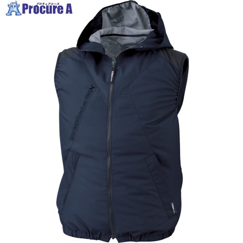 XEBEC 【2025今季完売】 空調服遮熱ベスト(フード付き)XE98024-10-LL コン XE98024-10-LL 1着 ■▼337-3022 【送料都度見積】
