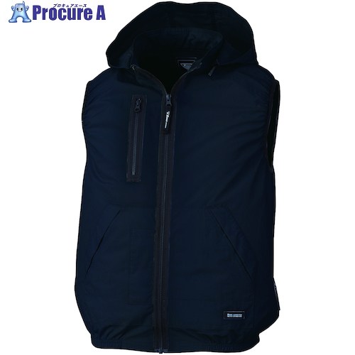 XEBEC 【2025今季完売】 空調服ベスト(フード付き)XE98029-19-5L ディープネイビー XE98029-19-5L 1着 ■▼546-3097 【送料都度見積】