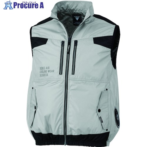 XEBEC 【2025今季完売】 空調服遮熱ベストXE98030-22-LL シルバーグレー XE98030-22-LL 1着 ■▼549-5232 【送料都度見積】