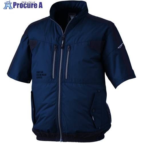 XEBEC 【2025今季完売】 空調服半袖ブルゾンXE98033-19-S ディープネイビー XE98033-19-S 1着 ■▼696-4107 【送料都度見積】