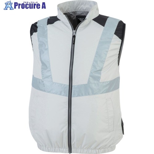 XEBEC 空調服ベストXE98025-22-3L シルバーグレー XE98025-22-3L 1着 ▼368-8841