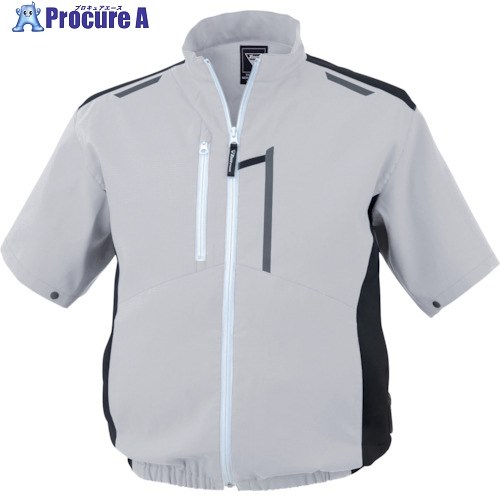 XEBEC 空調服制電半袖ブルゾンXE98027-22-3L シルバーグレー XE98027-22-3L 1着 ▼369-0409