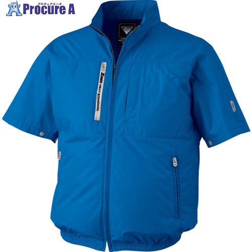XEBEC 空調服半袖ブルゾンXE98034-40-M ブルー XE98034-40-M 1着 ▼696-8827