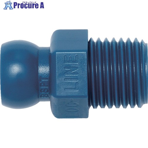 LOC-LINE 1/4”BSPTコネクター ブルー(1/4”システム)×50ケ 49438 1袋 ▼713-4589 7,337円