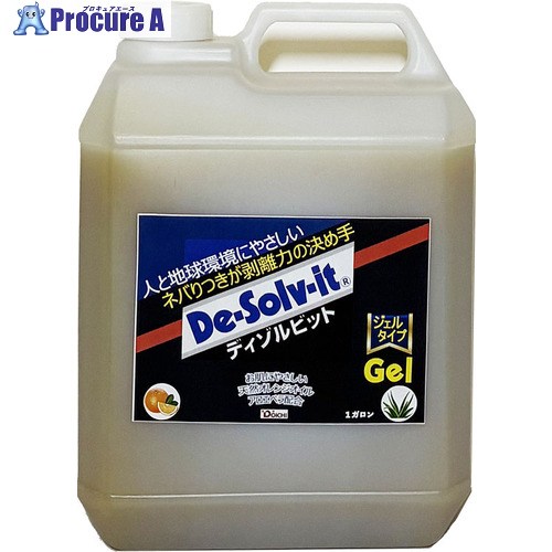 Dоichi ジェルタイプの油・えの具・貼りつける剤の剥がし剤 ディゾルビット ジェルタイプ お役目用1gal DSG-3785 1缶 ▼714-2195