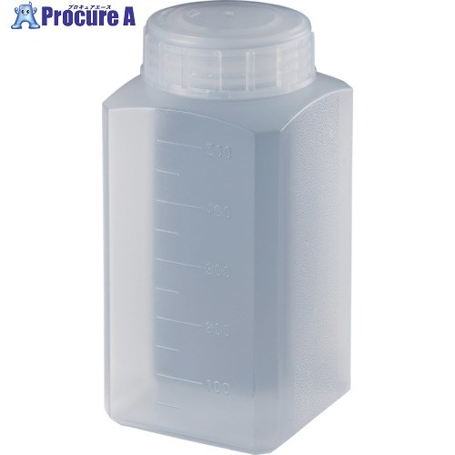 サンプラ サンプラ PP瓶広口 角型 500mL 100本入り口・入口 32128C 1箱 ■▼713-6090 【貨物輸送都度積もり書き】※人間宅様送ること不可