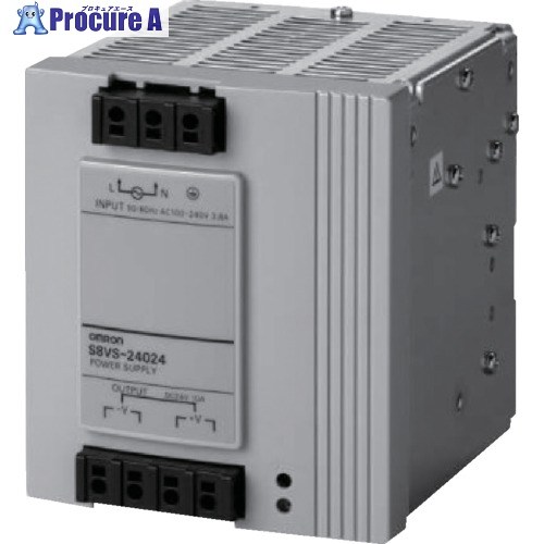 OMRON スイッチング・パワーサプライ 容量240W 出力電圧24V S8VS-24024 1個 ▼163-7805 ●I586