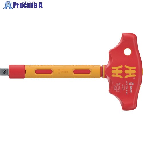 Wera 410 i VDE B RA 不成立ラチェット規則体系付き添い人T型手持ち部分１番ウッド 9.5粍ソケット用 005122 1個 ■▼705-8590 【貨物輸送都度積もり書き】